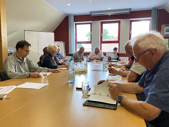 Planung des Ortschaftsjubiläums (Foto: Sandra Witzel) Planung des Ortschaftsjubiläums (Foto: Sandra Witzel)