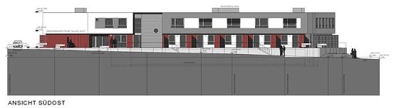 Ansicht von der Stra&szlig;e her (Foto: JSW)