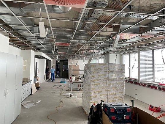 Die Arbeiten am Hybrid-OP des S&uuml;dharz-Klinikums schreiten voran (Foto: S&uuml;dharz Klinikum Nordhausen )