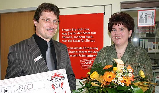 Gl&uuml;ckliche Gewinnerin (Foto: KSK)