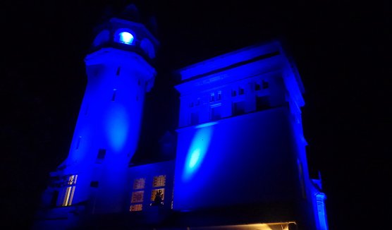 Spektakul&auml;re Illumination gestern Abend zur Ausstellungser&ouml;fnung (Foto: HG Backhaus)