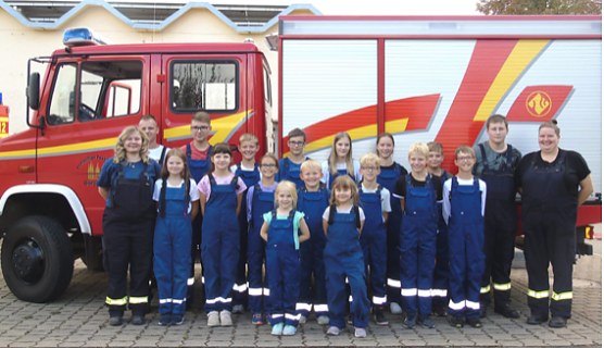 Die Jugendfeuerwehr von Görsbach feierte (Foto: Jennifer Möbus) Die Jugendfeuerwehr von Görsbach feierte (Foto: Jennifer Möbus)