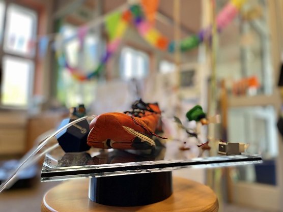 Ein Doktorhut der anderen Art � gebaut von Kolleginnen & Kollegen des Instituts f&uuml;r Regenerative Energietechnik (in.RET) (Foto: Tina Bergknapp)