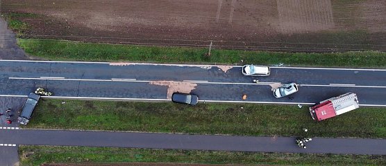 Mehrfachcrash bei Nohra (Foto: S. Dietzel)