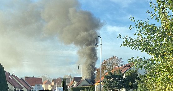Gebäudebrand in Günzerode (Foto: S.Dietzel) Gebäudebrand in Günzerode (Foto: S.Dietzel)
