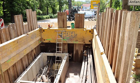 Wegen Kabelarbeiten kommt es im Kreuzungsbereich Neuer Weg; Dr.-K&uuml;lz-Str.; Paffengasse und Waisenstr. zu einer Vollsperrung (Foto: Stadtverwaltung Nordhausen)