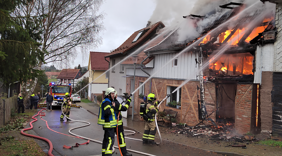 L&ouml;scharbeiten in der Schieferliethen-Stra&szlig;e in Steigerthal (Foto: Cornelia Wilhelm)