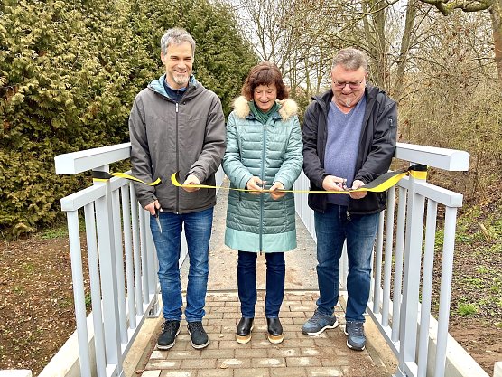 Br&uuml;ckenfreigabe in Herreden (Foto: Stadtverwaltung Nordhausen)