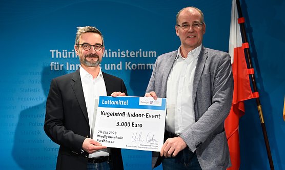 Lottomittel f&uuml;r das Nordhausen-Indoor am 28. Januar (Foto: TMIK)