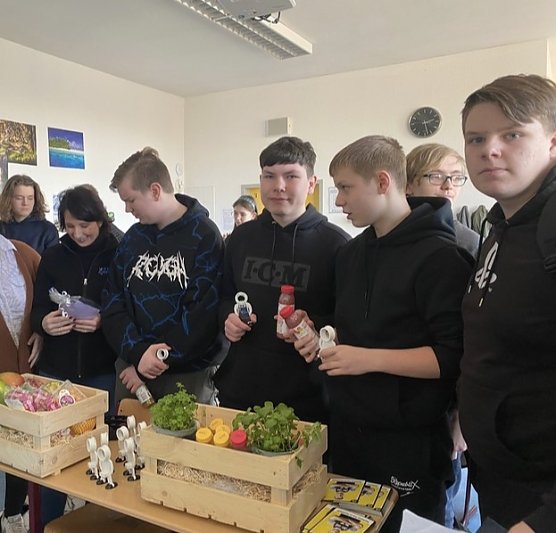 Berufsparcour an der Regelschule "Am F&ouml;rstemannweg" (Foto: Melanie Pischel)