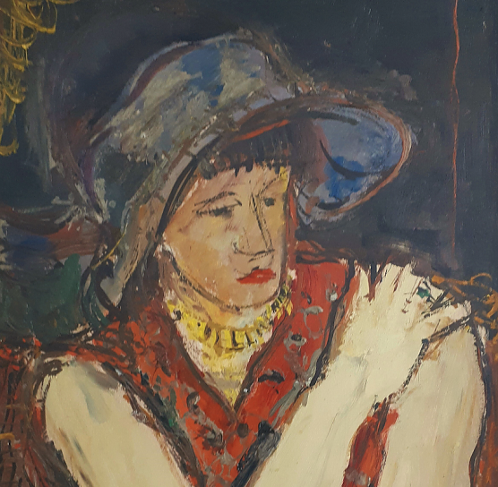 Friedrich G. Einhoff: Frau im roten Kleid (Foto: R&uuml;diger Sundermann)