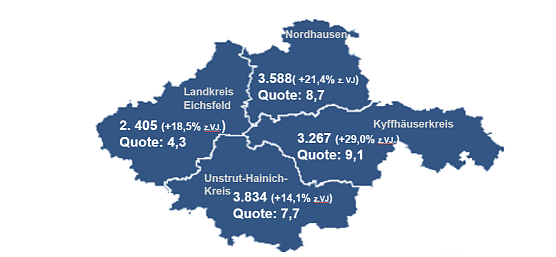 Arbeitsmarkt in Nordthüringen (Foto: Agentur für Arbeit Nordthüringen) Arbeitsmarkt in Nordthüringen (Foto: Agentur für Arbeit Nordthüringen)
