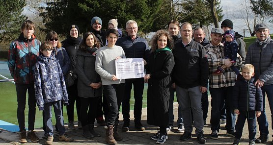Besuch im Freibad (Foto: privat)