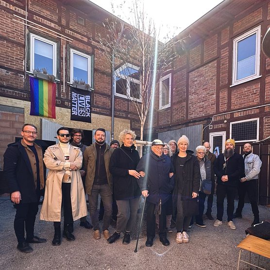 Albrecht Weinberg zu Besuch in der "Kleinen Freiheit" (Foto: Kleine Freiheit)