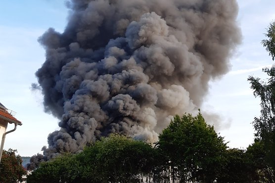 Brand der Panem Backstube GmbH im Mai 2022 (Foto: B. Keil   )