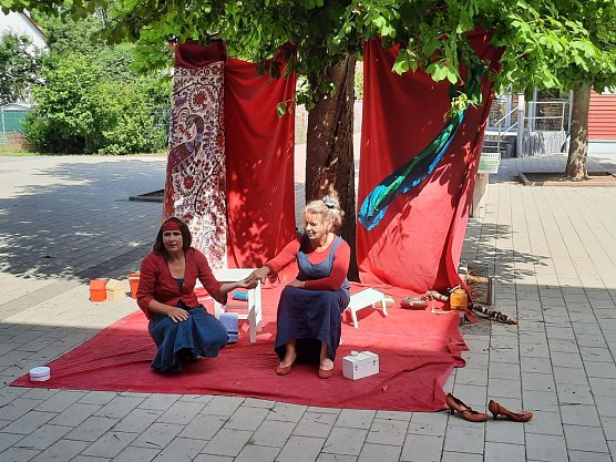 Erz&auml;hltheater Fabual Drama zu Gast an der Grundschule Albert Kuntz (Foto: Stadt Nordhausen)