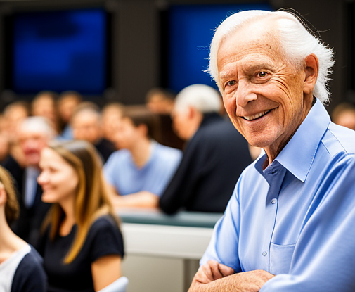      Bildunterschrift: Ein Studium im Alter kann eine lohnende und inspirierende Erfahrung sein, die nicht nur den Horizont erweitert, sondern auch das Verst&auml;ndnis und den Respekt zwischen den Generationen f&ouml;rdert.  (Foto: HSN)