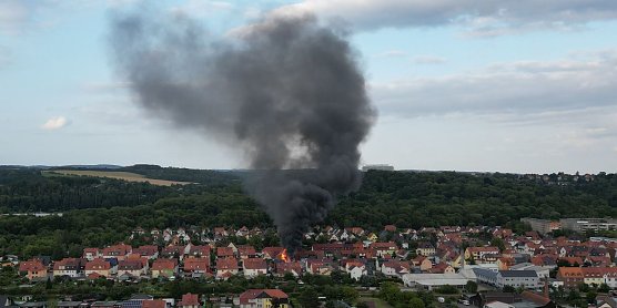 Feuer in Salza (Foto: nnz)