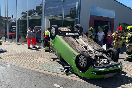 Unfall in der Arnoldstra&szlig;e (Foto: Silvio Dietzel)