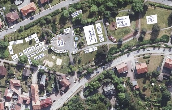 Ilfelds Feiermeile aus der Luft (Foto: P.Gerlach) Ilfelds Feiermeile aus der Luft (Foto: P.Gerlach)