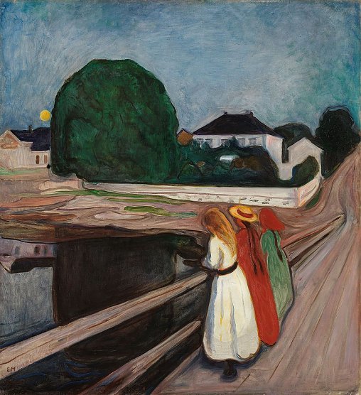 Mädchen am Pier - Edvard Munch, 1901 (Foto: Presse Stadt NDH) Mädchen am Pier - Edvard Munch, 1901 (Foto: Presse Stadt NDH)