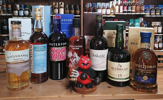 Die Parade der Besten - im Tabakspeicher will man demn&auml;chst Weltmeister Whiske(y)s verkosten (Foto: Museum Tabakspeicher)