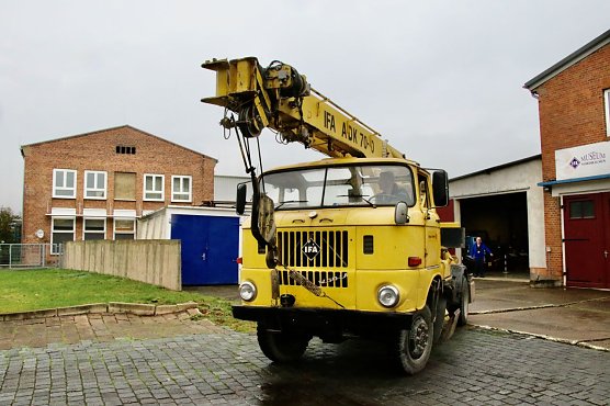 Neuzugang f&uuml;r das IFA Museum: der ADK 70 aus dem Deuna Werk der Dyckerhoff GmbH (Foto: agl)