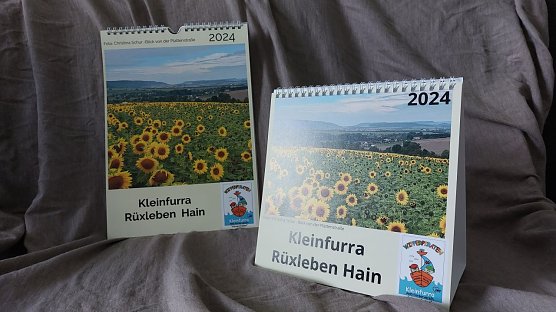 Tischkalender für Kleinfurra Rüxleben und Hain (Foto: Annett Heinemann) Tischkalender für Kleinfurra Rüxleben und Hain (Foto: Annett Heinemann)