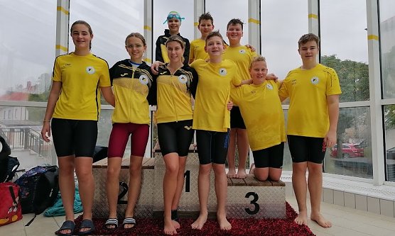 Erfolgreiche Nordh&auml;user Schwimmer in Eisleben (Foto: K.Berndt)