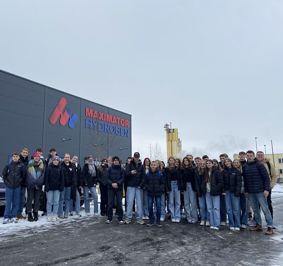 Schillers Schüler zu Gast bei Maximator Hydrogen (Foto: Schillergymnasium Bleicherode) Schillers Schüler zu Gast bei Maximator Hydrogen (Foto: Schillergymnasium Bleicherode)