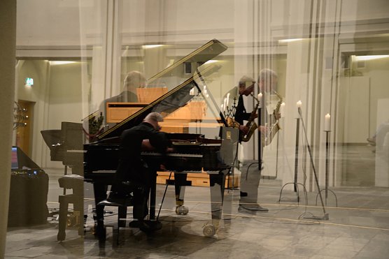 Markus Burger (p) und Jan von Klewitz (sax) spielen in der Jazzmangel "Lieder ohne Worte" (Foto: Jazzclub Nordhausen)