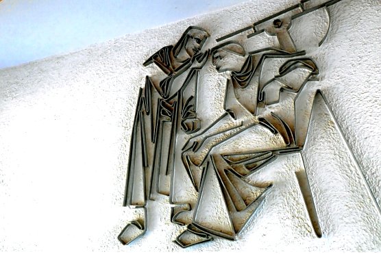 Wandbild an der Bertolt-Brecht-Schule (Foto: H.Kneffel)