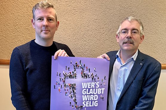 Steffen Mund (l.) und Superintendent Andreas Schwarze (Foto: Regina Englert)