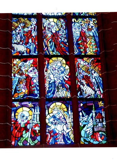 Weihnachtsfenster in der Blasiikirche Nordhausen (Foto: H.Kneffel)