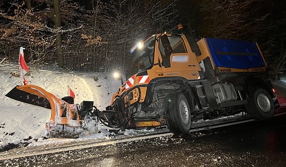 Besch&auml;digtes R&auml;umfahrzeug (Foto: S.Dietzel)