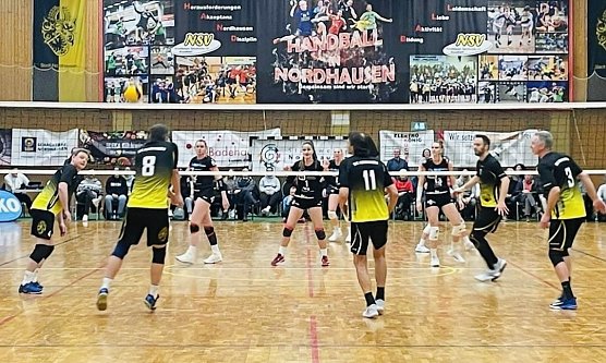 Im umkämpften Match konnten sich die Nordhäuser Männer mit 3:1 Sätzen durchsetzen (Foto: D.Rieger) Im umkämpften Match konnten sich die Nordhäuser Männer mit 3:1 Sätzen durchsetzen (Foto: D.Rieger)