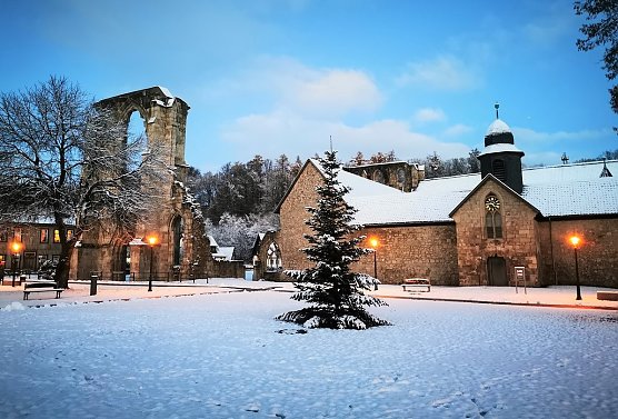 Das Kloster im Schnee (Foto: Kloster Walkenried) Das Kloster im Schnee (Foto: Kloster Walkenried)