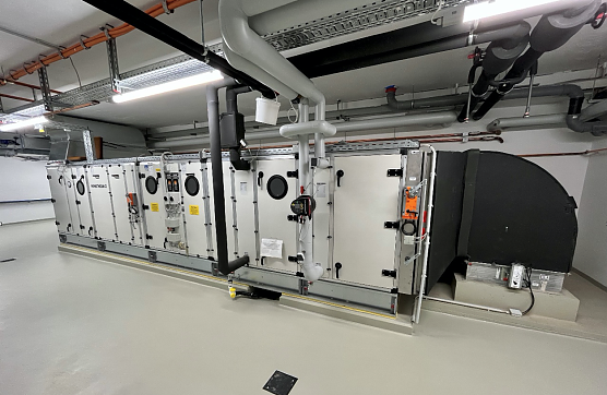Das Zuluft-Ger&auml;t auf Ebene 0 (Foto: S&uuml;dharz-Klinikum)