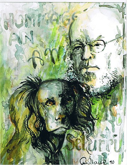 Lothar Rechtacek, Hommage A. M. und Selurri, 2010     (Foto: Menzelblatt)