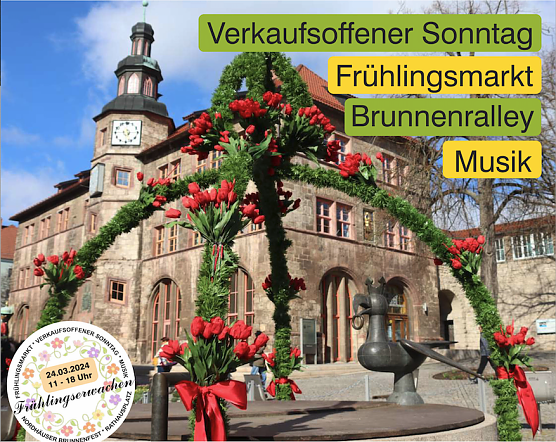 Brunnenfest und Fr&uuml;hlingsmarkt - Ende M&auml;rz hei&szlig;t Nordhausen den Fr&uuml;hling willkommen (Foto: Stadt Nordhausen)