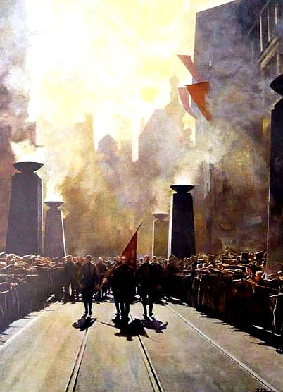 Paul Herrmann, "Die Fahne", 1942 (Foto: Museum Tabakspeicher)