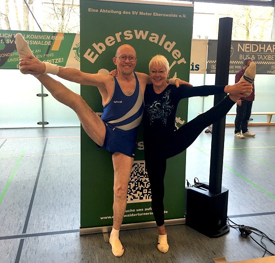 v.re.n.li. Ruth Hagene AK 70+ und Frank Lahn AK 80+ vom TSV Nordhausen (Foto: TSV Nordhausen)