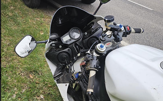 Biker st&uuml;rzt im Harz (Foto: S. Dietzel)