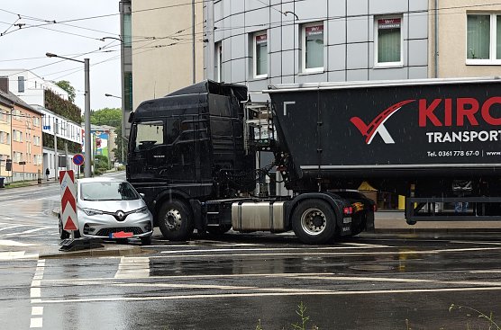 Unfall gestern Nachmittag (Foto: Peter Blei)