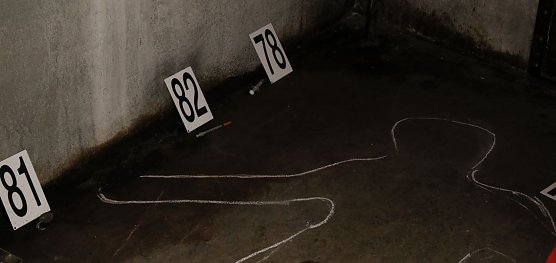 Das mobile Drogenpr&auml;ventionsprojekt "Revolution Train" spart nicht mit drastischen Szenen (Foto: agl)