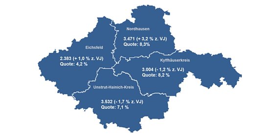 Nordthüringer Arbeitsmarkt im Mai (Foto: Agentur für Arbeit) Nordthüringer Arbeitsmarkt im Mai (Foto: Agentur für Arbeit)