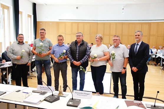 Die neuen Ortsteilb&uuml;rgermeister der Stadt Nordhausen (Foto: agl)
