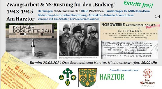 Vortrag zum Thema Zwangsarbeit und NS-R&uuml;stung (Foto: Tim Sch&auml;fer)