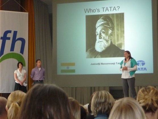 Vortrag der Studenten (Foto: Angelo Glashagel)