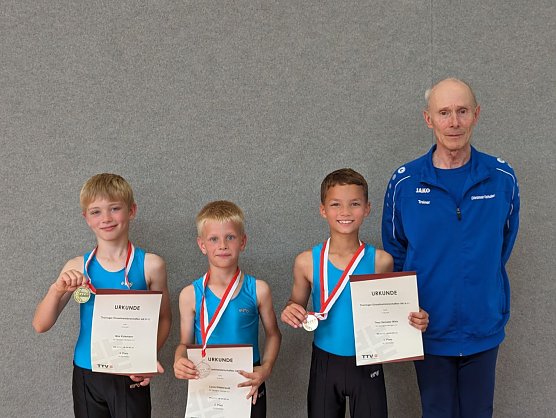 Theo, Louis und Max - das erfolgreiche Heringer Turntrio (Foto: Angela Rehder)